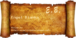 Engel Bianka névjegykártya