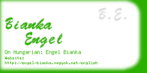 bianka engel business card